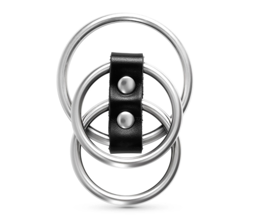 Crushious Saruman Metal Ring Set Silver - 3-Piece, Adjustable Sizes