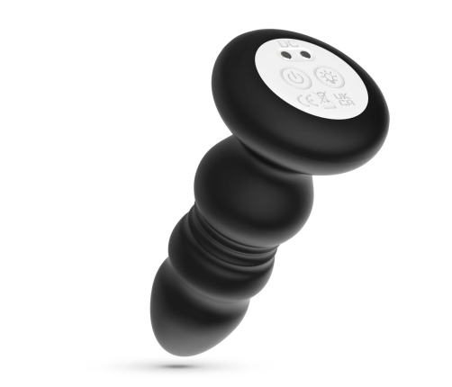 Crushious Australis Black Intimate Plug with RGB LED & Remote, 12 cm