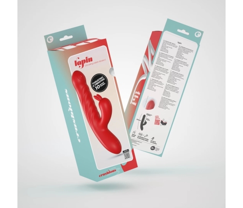 Crushious Lapin Red - Dual-Action Intimate Machine with Thrusting System