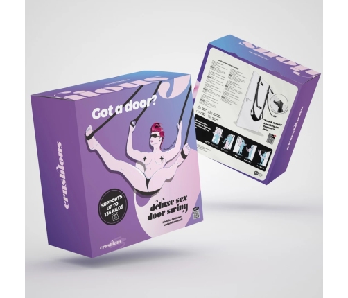 Crushious Deluxe Door Support Harness Black - Adjustable, Compact, 136kg Max