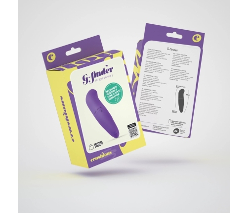 Crushious G-Finder Mini Intimate Massager Purple, 8 cm ABS
