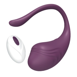 Crushious Tamago Wireless Vibrating Egg Purple - USB Rechargeable, 9 Modes