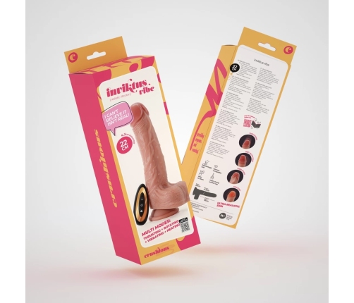 Crushious Inviktus Vibe Liquid Silicone Thrusting Rotating Model 22 cm Flesh
