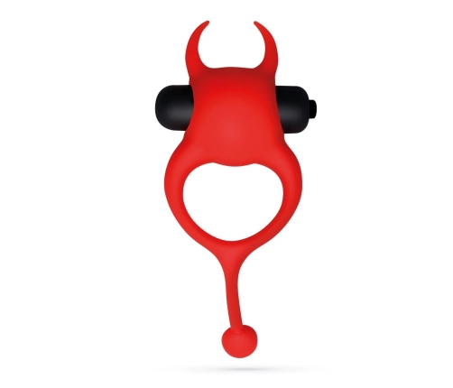 Crushious Daemon Vibrating Silicone Ring Red 10 Modes 12.5cm