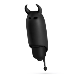 Crushious O-Pet Devil Vibrating Bullet Black 10 Modes Compact Design