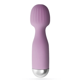 Crushious Wanderlust Mini Wand Massager Lilac - Compact Silicone, 10 Modes