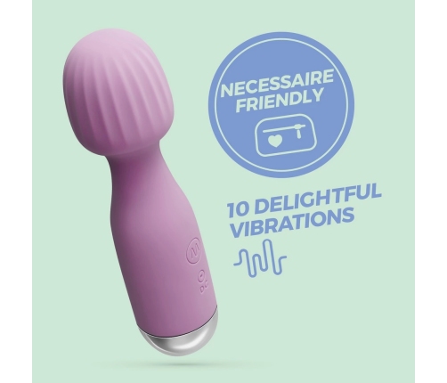 Crushious Wanderlust Mini Wand Massager Lilac - Compact Silicone, 10 Modes