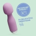 Crushious Wanderlust Mini Wand Massager Lilac - Compact Silicone, 10 Modes