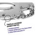 Crushious Lust Adjustable Metal Handcuffs Silver - Secure Lock System