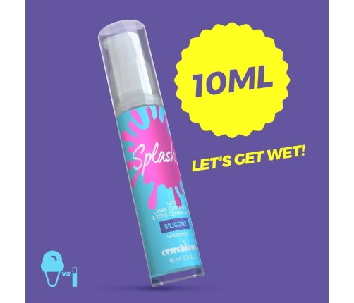 Splash Silicone Lubricant Gel 10ml - Long-Lasting Vegan Formula