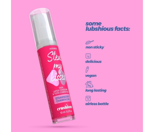 Bijoux Indiscrets Steal My Kisses Lubricant Strawberry Champagne 10ml