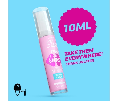 Steal My Kisses Cotton Candy Flavour Water-Based Gel 10ml Vegan
