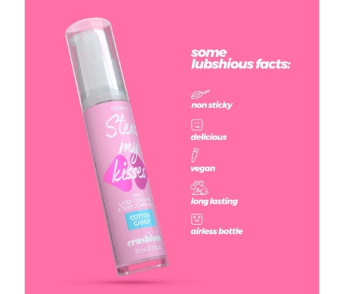Steal My Kisses Cotton Candy Flavour Water-Based Gel 10ml Vegan