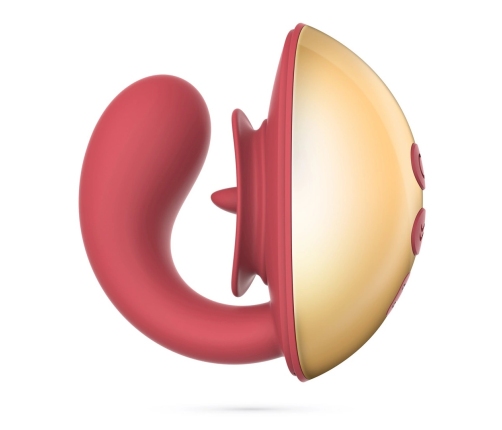 Crushious Arcane Intimate Stimulation Device Red/Gold Dual Motor 10cm