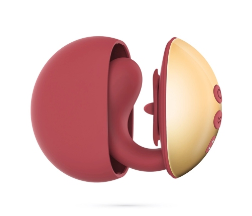 Crushious Arcane Intimate Stimulation Device Red/Gold Dual Motor 10cm