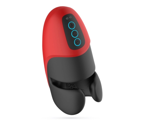 Crushious Pancho Intimate Device Rechargeable Compression Red/Black 16.5cm