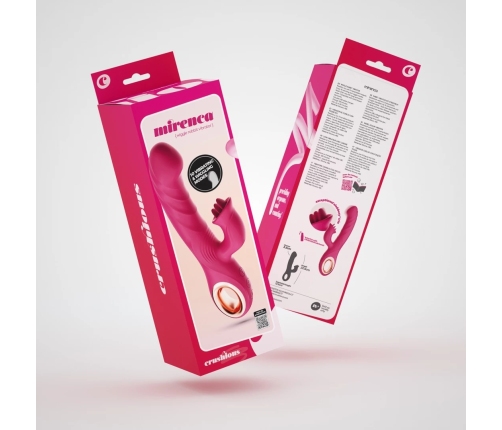 Mirenca Wiggle Rabbit Intimate Massager Pink Silicone 10 Modes 22.5cm