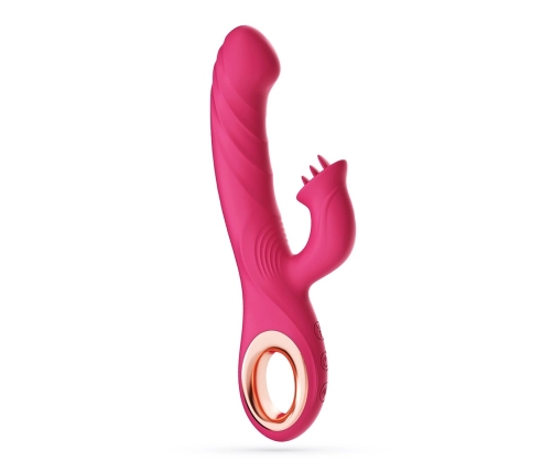Mirenca Wiggle Rabbit Intimate Massager Pink Silicone 10 Modes 22.5cm