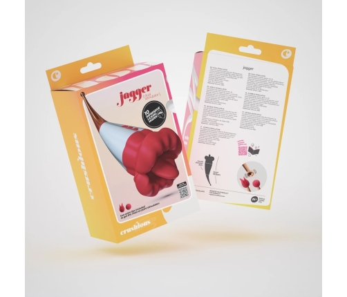 Jagger Double-Ended Vibrating Stimulator Red Silicone 19.5cm