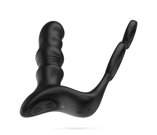 Crushious Crixus Black - Vibrating Prostate Model with Dual Support Rings