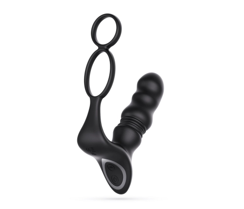 Crushious Crixus Black - Vibrating Prostate Model with Dual Support Rings