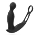 Crushious Flamma Black - Vibrating Prostate Model with Dual Rings 16 cm