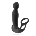 Crushious Flamma Black - Vibrating Prostate Model with Dual Rings 16 cm