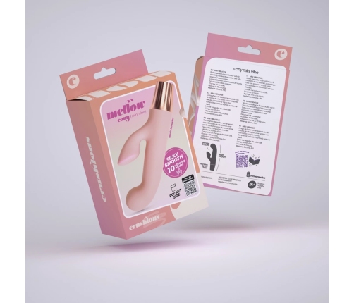 Crushious Mellow Cony Mini Rabbit Vibrator Pink - Compact Silicone System