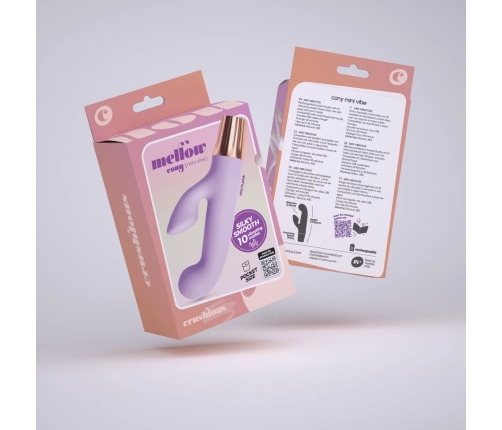 Crushious Mellow Cony Mini Rabbit Lavender - Compact Silicone Massager