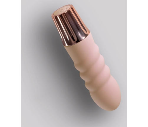 Crushious Mellow Mini Massager Vibrating Device Pink 11cm Silicone