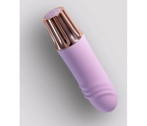 Crushious Mellow Waves Mini Vibrating Device Lavender 11cm USB Rechargeable