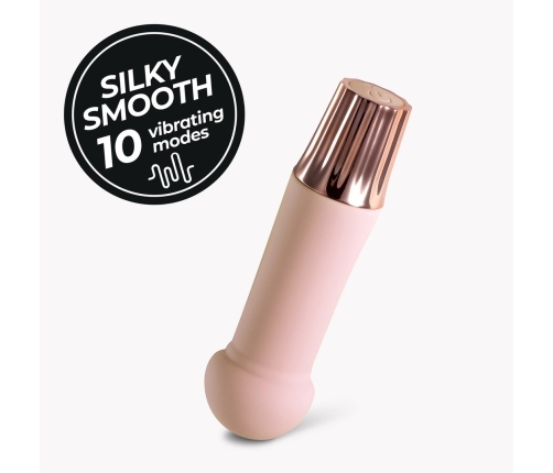 Crushious Mellow Puff Mini Wand - Compact Pink Massager, 11 cm