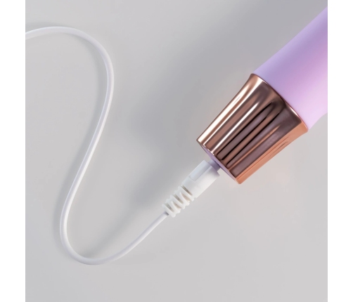 Crushious Mellow Puff Mini Wand - Lavender, 10 Vibration Modes, 11 cm