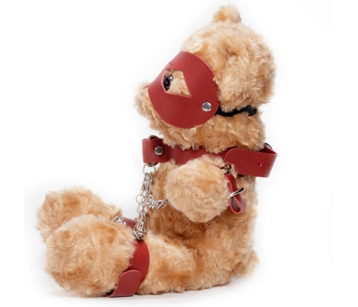 Crushious Crushito Plush Bear 31cm Red with Decorative Harness & Mask