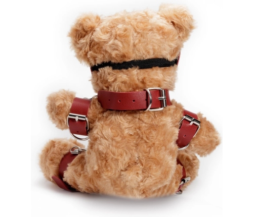 Crushious Crushito Plush Bear 31cm Red with Decorative Harness & Mask