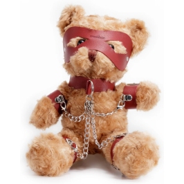 Crushious Crushito Plush Bear 31cm Red with Decorative Harness & Mask