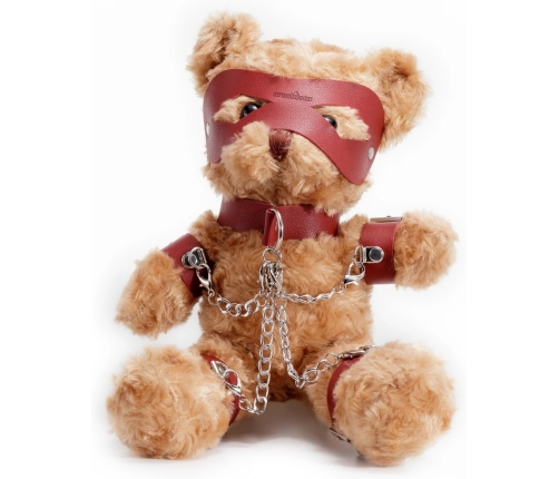 Crushious Crushito Plush Bear 31cm Red with Decorative Harness & Mask