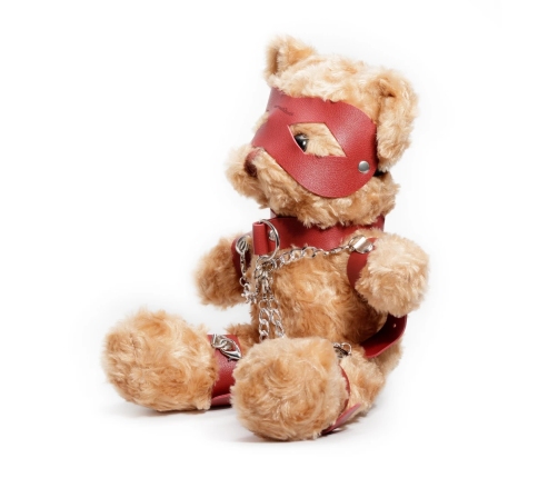 Crushious Crushito Plush Bear 31cm Red with Decorative Harness & Mask