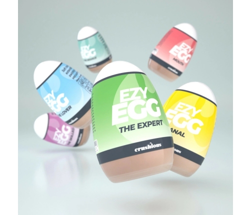 Crushious Ezy Egg Set - 6-Piece Multicolor Intimate Devices TPE/ABS