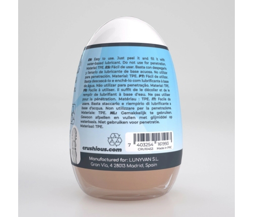 Crushious Ezy Egg The Lover Blue Intimate Stimulation Device TPE ABS