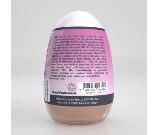 Crushious Ezy Egg The Skilled Purple - Compact Intimate Device TPE/ABS