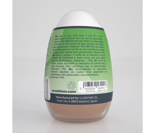 Crushious Ezy Egg The Expert Green Compact Intimate Device TPE ABS