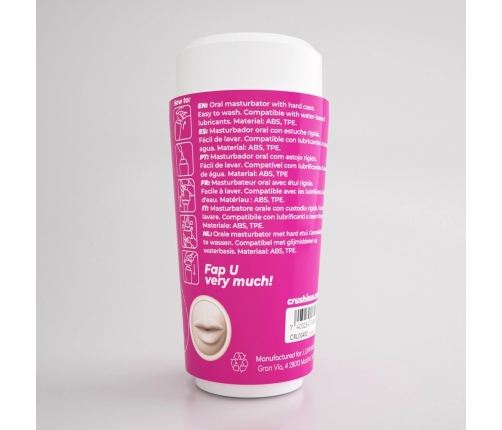Crushious Fappucino Sweet Kiss Intimate Cup Pink TPE/ABS Compact Model