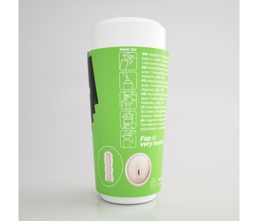 Crushious Fappucino Creamy Puss Green - Intimate Cup, Soft TPE Liner