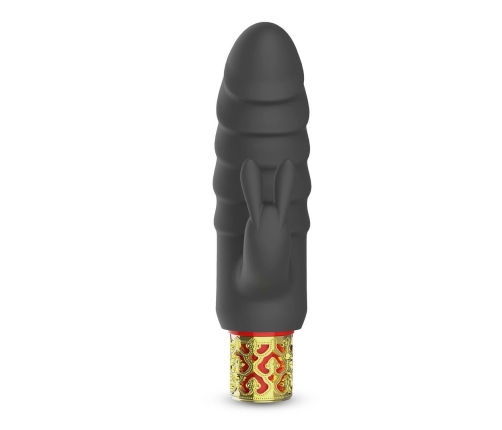 Crushious Romanov Classic Vibrator - Black/Golden, Removable Silicone Cover