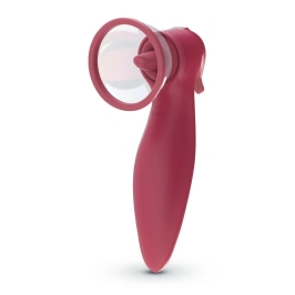 Crushious Saci Red - Multi-Functional Intimate Suction Device Silicone