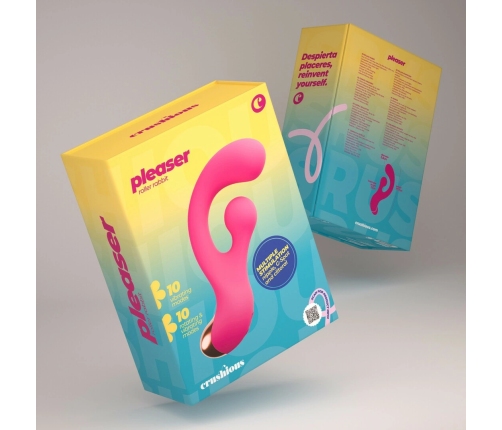 Crushious Pleaser Pink Intimate Device with Rotating Stimulation 17.7cm