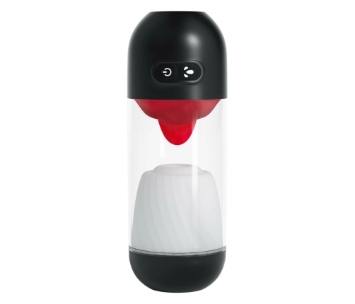 Crushious Slurpy 2-in-1 Intimate Machine with Rotating & Licking System, Transparent