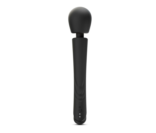 Crushious Holly Black Wand Massager - Rechargeable Silicone 30cm