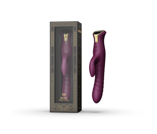 ZALO MOSE Velvet Purple Intimate Device with PowerThrust & Heating